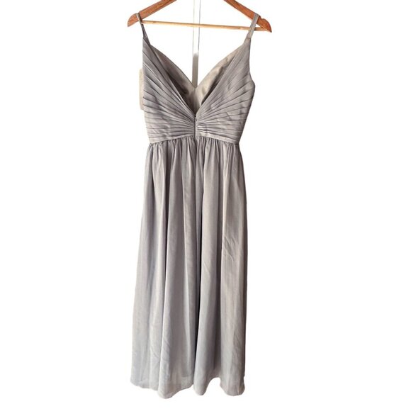 NWT Bliss Extra Bridesmaid Dress Light Gray Formal Wedding S Gown - Picture 11 of 12